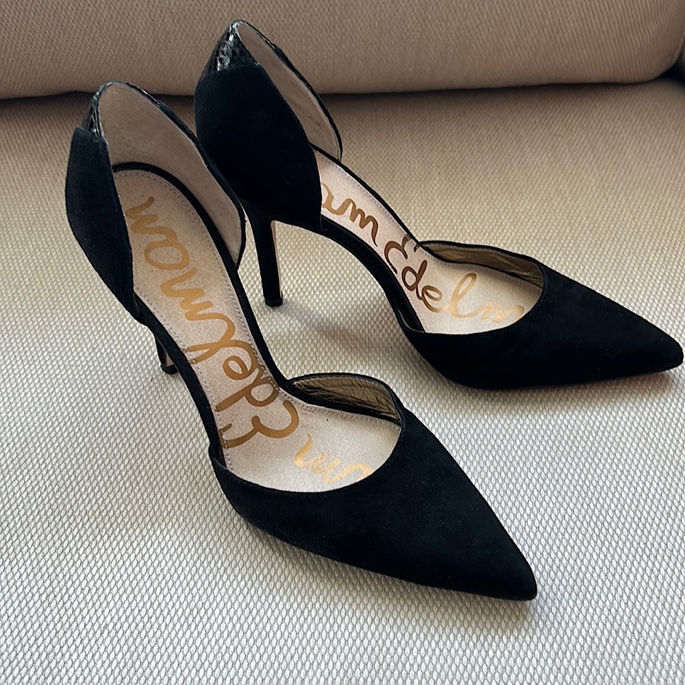 Black Suede Sam Edelman Delilah Shoes